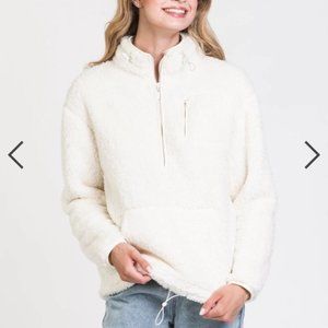 Harlow Teddy Sherpa 1/4 Zip Sweater/Pullover